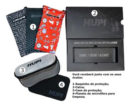 Imagem de Óculos De Sol Hupi Paso Rosa Corrida Ciclismo Bike Uv400