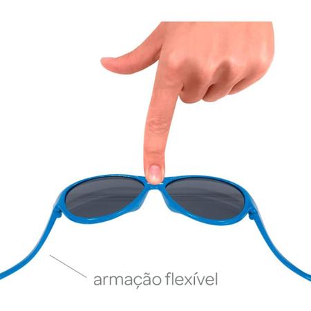 Óculos de Sol Infantil Royal Azul Armação Flexível 11738 - Buba