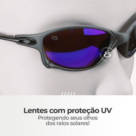 Óculos De Sol Oculos Juliet Feminino e Masculino Hastes de Ferro