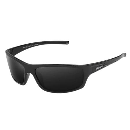 Óculos de Sol Masculino Polarizado Esportivo Preto Lentes UV 400