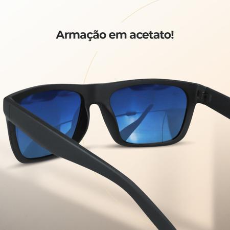 Oculos de Sol, Juliet, Lupa do Vilão, Espelhado, Mandrake, Polarizada,  Proteção UV, Casual, Acetato