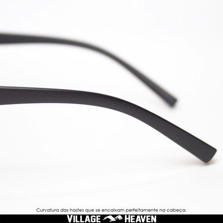 Imagem de Óculos De Sol Masculino Quadrado Original Preto Uv + Estojo