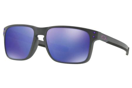 Imagem de Óculos de Sol Oakley Holbrook Mix 0OO9384 02/57 Grafite Lente Violeta Espelhado