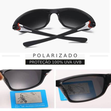Imagem de Óculos de sol polarizado masculino azul espelhado praia volei tenis s5
