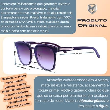 Imagem de Óculos de Sol Prime Feminino Aviador Mackage