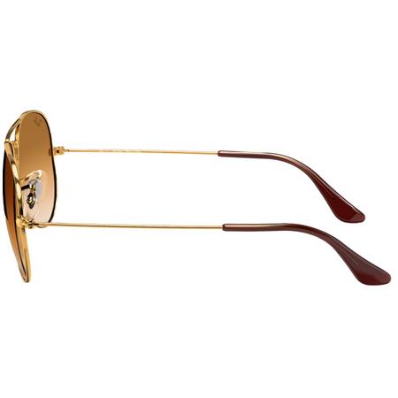 Imagem de Óculos de Sol Ray-Ban Aviator Degradê Polido Ouro Marrom Claro - 0RB3025L 001/51 55