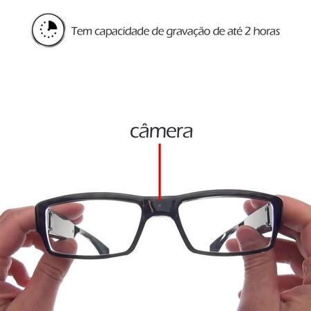 Imagem de Óculos Detetive Gravador Espião e Vídeo em Looping 16GB