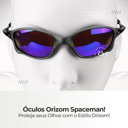 Oculos Masculino Juliet Lupa Mandrake Lente Roxa Espelhada