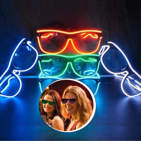Imagem de Óculos LED Neon Para Baladas Eletrônica, Festas de Casamentos, e DJs - 20386