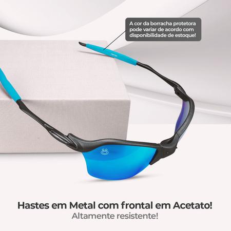 Óculos De Sol Juliet Mandrake Lente Espelhada Lupa Metal Qualidade
