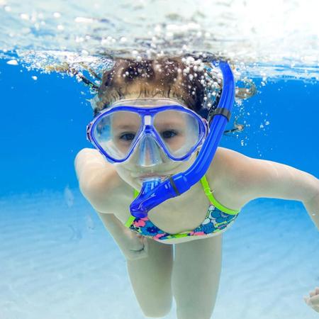 Imagem de Óculos Mergulho Snorkel Premium Infantil Silicone Natação