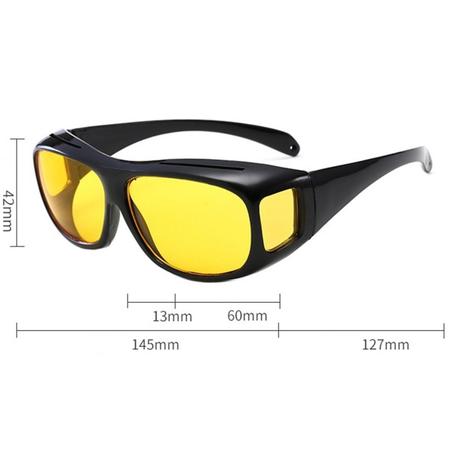 Imagem de Óculos Para Dirigir A Noite E Ciclismo Sobrepõe Óculos de Grau + Capa de Proteção
