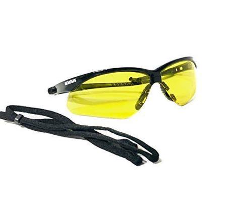 Imagem de Óculos proteção nemesis preto lentes amarelas esportivo   balístico paintball esportivo resistente a impacto ciclismo