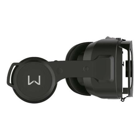 Imagem de Óculos Realidade Virtual 3D Gamer Hedeon com Fone de Ouvido Preto Warrior - JS086