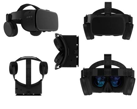 Imagem de Óculos Realidade Virtual Bobo Branco Vr Z6 + 2 controles joystick