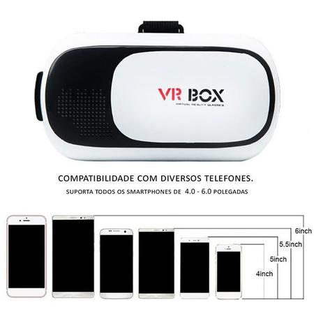 Vr Box Oculos Realidade Virtual Jogos Cardboard 3d + Controle - Online - VR  / Óculos de Realidade Virtual para Celular - Magazine Luiza