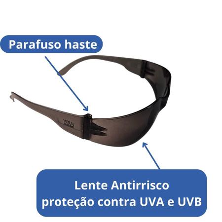 Imagem de Óculos Segurança Vvision 200 Lentes Antirrisco - Volk