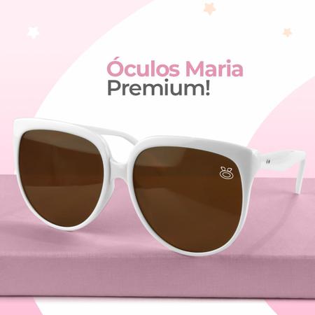 Imagem de oculos sol praia proteção uv feminino vintage social + case verão luxo qualidade premium estiloso