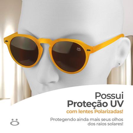 Óculos sol proteção uv casual vintage verão masculino + case qualidade premium estiloso acetato - Orizom Imagem de Óculos sol proteção uv casual vintage verão masculino + case qualidade premium estiloso acetato