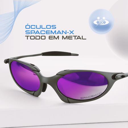 Imagem de oculos sol proteção uv metal juliet lupa mandrake + case praia lente roxa todo metal estiloso verão