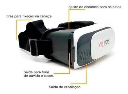Imagem de Oculos Vr Box 2.0 Realidade Virtual + Controle Cardboard 3d
