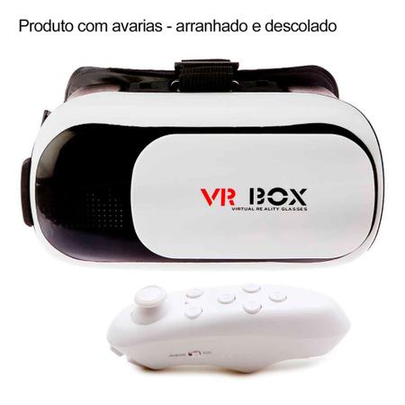 Vr Box Oculos Realidade Virtual Jogos Cardboard 3d + Controle - Online - VR  / Óculos de Realidade Virtual para Celular - Magazine Luiza