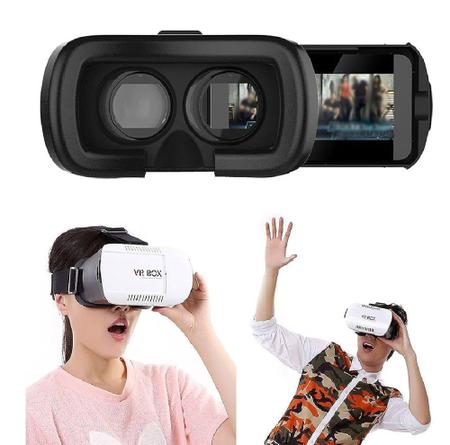 Fone Ouvido Realidade Virtual 3D VR Com Controle Remoto, Visualizador VR  Estéreo Para Filmes Jogos IMAX Óculos VR Sem Fio Bluetooth Compatível Com