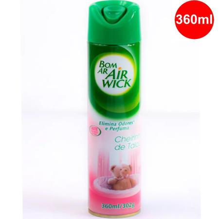 Imagem de Odorizador Aerossol Bom Ar Cheirinho de Talco 360ml / 302g - Elimina Odores e Perfuma.