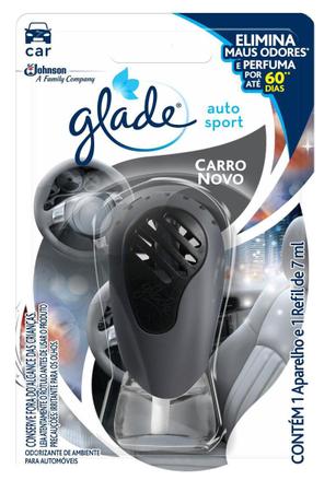 Imagem de Odorizador Automotivo Glade Auto Sport + Refil Carro Novo 7ml