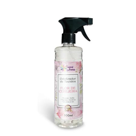 Imagem de Odorizador De Tecidos Flor de Cerejeira 500ml Água Perfumada Tropical Aromas