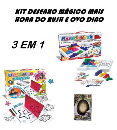 Oferta de Brinquedos Desenho Mágico Hora do Rush e Ovo Dino - Big Star e Dm  Toys - Outros Jogos - Magazine Luiza