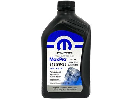 Imagem de Óleo 5w30 MaxPro Sintético Original Mopar - 3 Litros