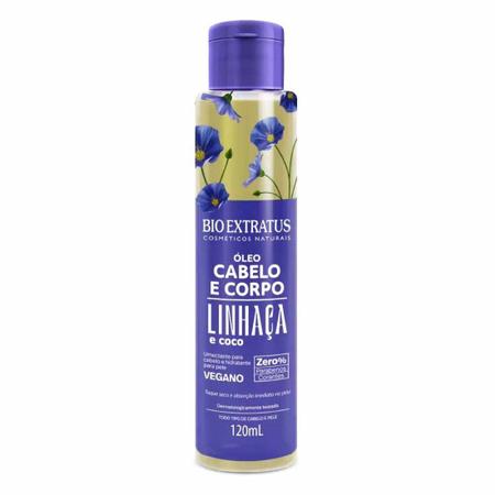 Imagem de Óleo Cabelo e Corpo Linhaça e Coco 120ml - Bio Extratus