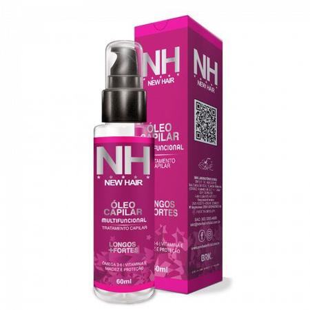 Imagem de Óleo Capilar Multifuncional New Hair NH 60Ml Belkit - Cabelos Longos e Fortes (Com ômega 3,6 e Vitamina E)