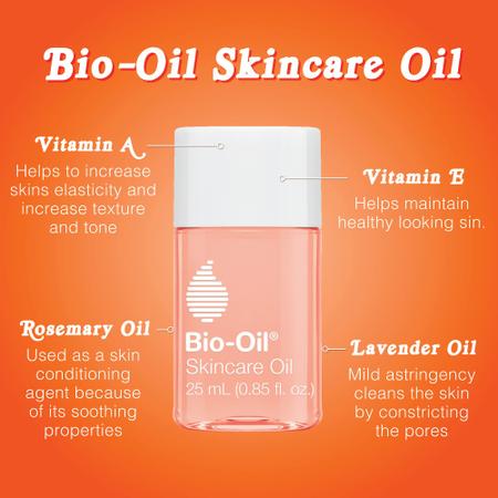 Óleo corporal Bio-Oil Skincare Vitamina E para cicatrizes, 60 ml, pacote com 24 Imagem de Óleo corporal Bio-Oil Skincare Vitamina E para cicatrizes, 60 ml, pacote com 24