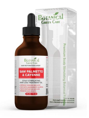 Imagem de Óleo de couro cabeludo para crescimento capilar Saw Palmetto & Cayenne Botanical