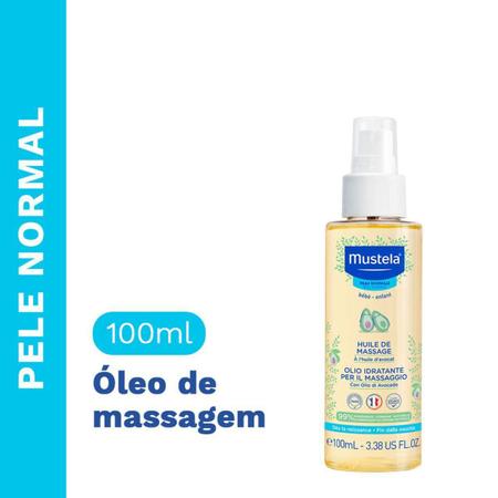 Imagem de Óleo De Massagem Hidratante Mustela Bebê 100Ml - 02Un