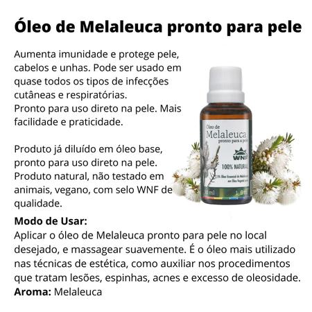 Imagem de Óleo de Melaleuca Pronto Para a Pele 30ml - WNF