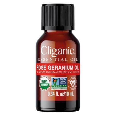 Imagem de Óleo de perfume Cliganic Organic Rose Geranium 10mL para unissex