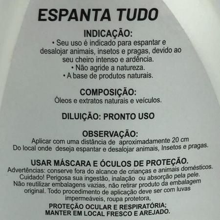 Imagem de Óleo espanta tudo orgânico natural 500ml pronto uso borrifador espanta repele ratos morcegos animais pragas e insetos