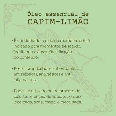 Imagem de Óleo Essencial de Capim Limão 10ml KWR Puro Aromatizante Difusor