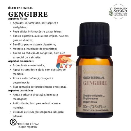 Imagem de Oleo Essencial de Gengibre Via Aroma 10ml