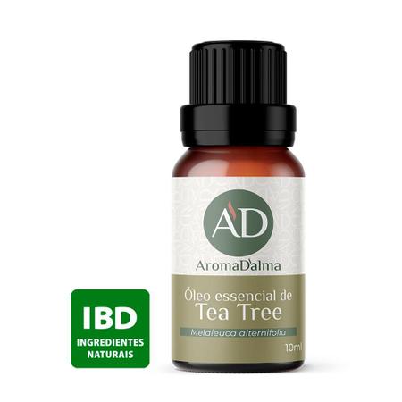 Imagem de Óleo Essencial De Tea Tree (Melaleuca) 100% Puro - 10ml - Ideal Para Difusor, Aromaterapia e Cuidados Com o Corpo I Fresco e Mentolado I Aroma D'alma