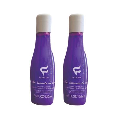 Imagem de Oleo Fashion Corpo e Cabelo 130ml Semente de Uva - Kit C/2un