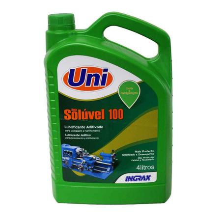 Imagem de Óleo Lubrificante Unix Solúvel 100 para Usinagem Ingrax 4 Litros