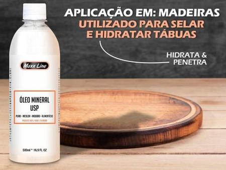 Imagem de Óleo Mineral Usp Puro Hidratar Madeira Tabua Carne 1 Litro