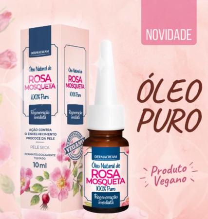 Imagem de Óleo Natural De Rosa Mosqueta Puro 10ml Dermacream Vegano - Niraj