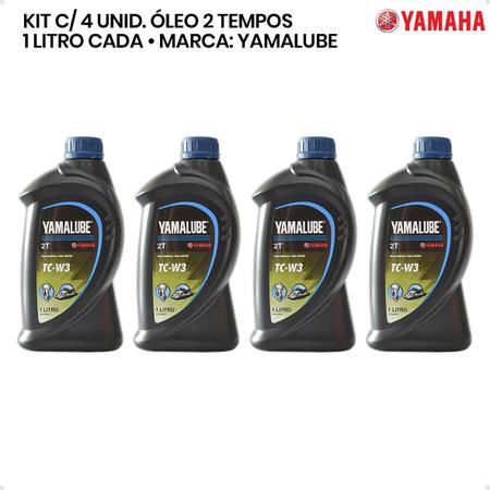 Imagem de Óleo Náutico Yamalube Tcw3 2 Tempos 1 Litro Kit C/4