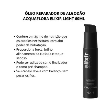 Imagem de Óleo Reparador De Algodão Acquaflora Elixir Light 60Ml