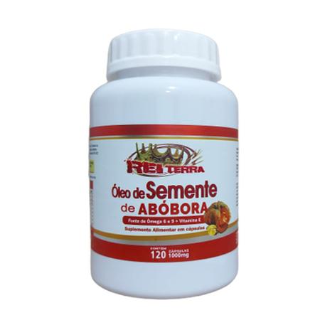 Imagem de Óleo Semente Abóbora Com Vitamina E - Fonte Omega 6 E 9 120 Cápsulas 1000mg